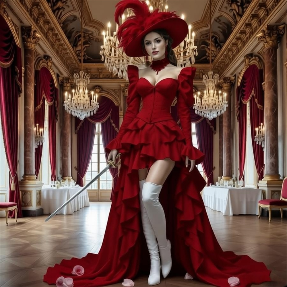 Evening Gown - Elegante Abito da Ballo Gotico Steampunk