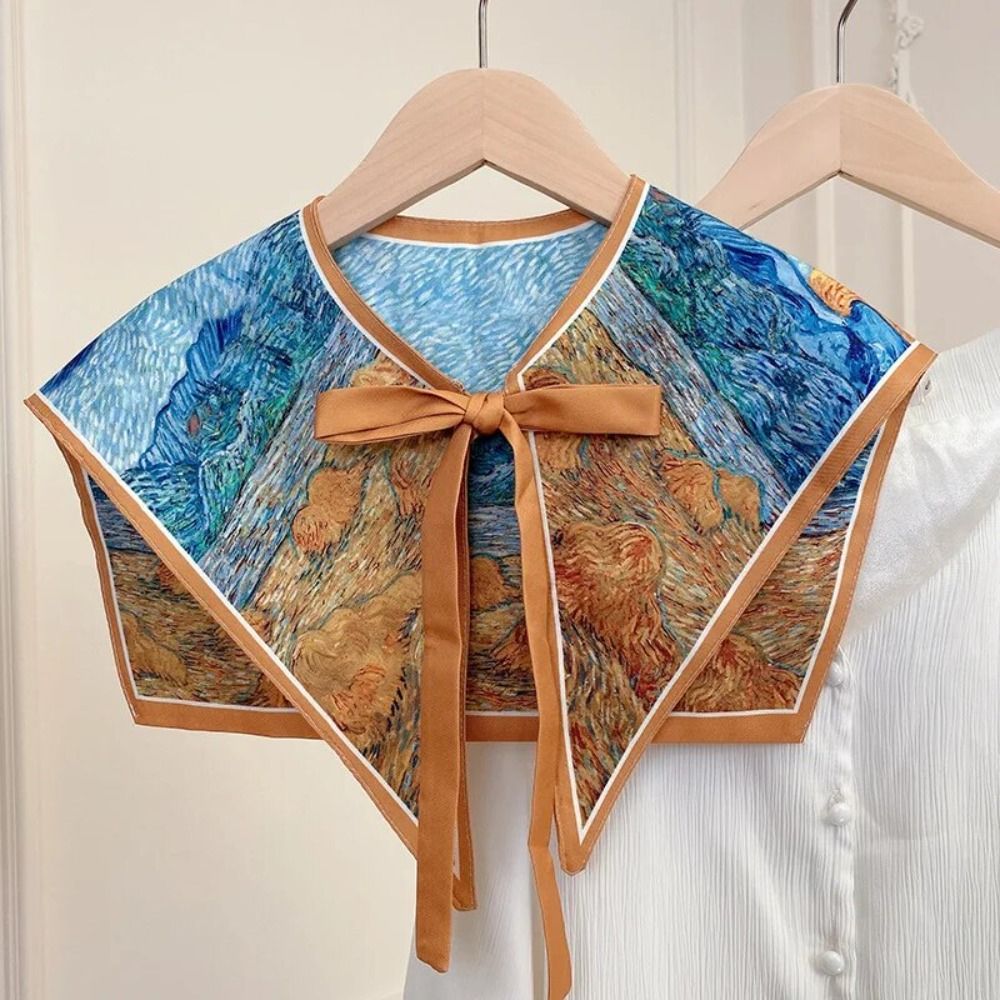 Silk Blouse - Camicia con motivo floreale colletto finto