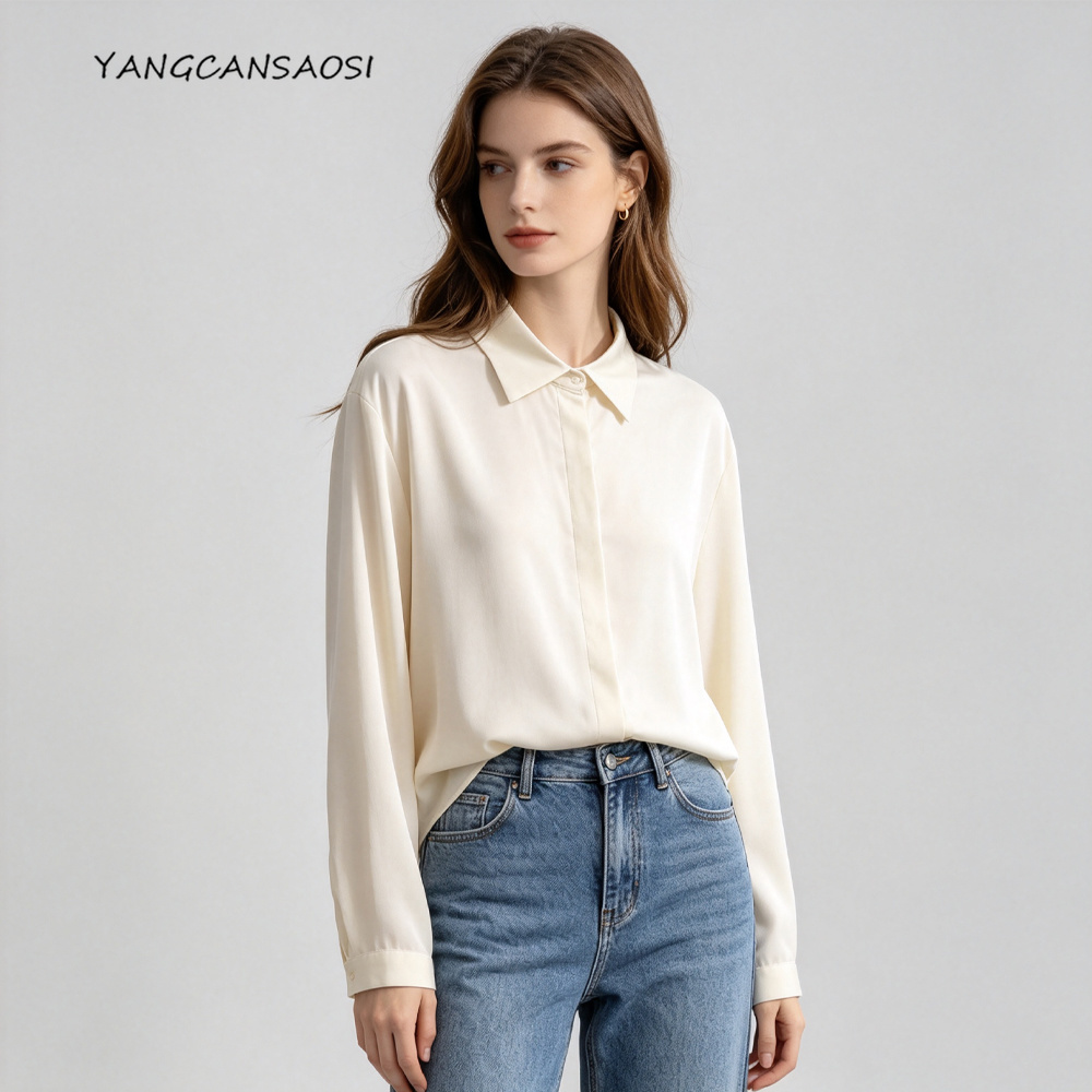 Silk Blouse - Camicia a maniche lunghe versatile in