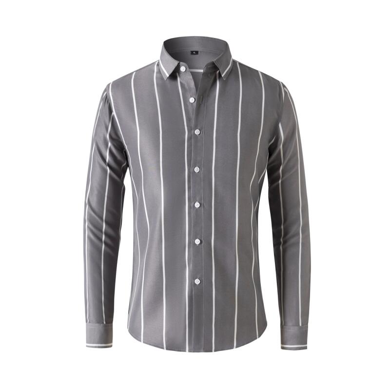 Formal Dress - Camicia Elegante a Righe da Uomo,