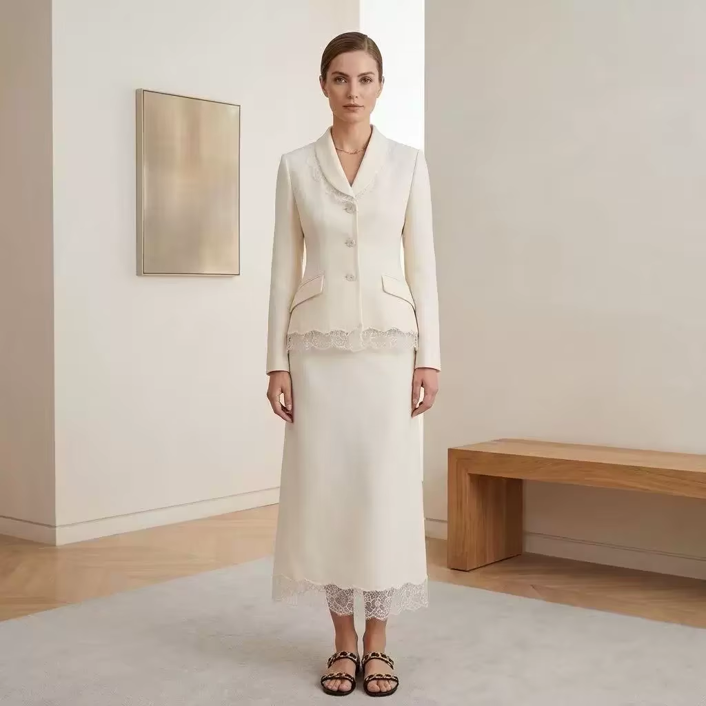 Formal Skirt - Completo gonna in misto lana e