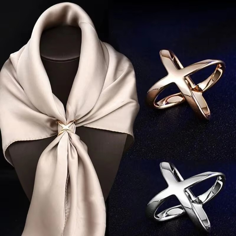 Silk Blouse - Sciarpa con fibbia in seta multifunzionale