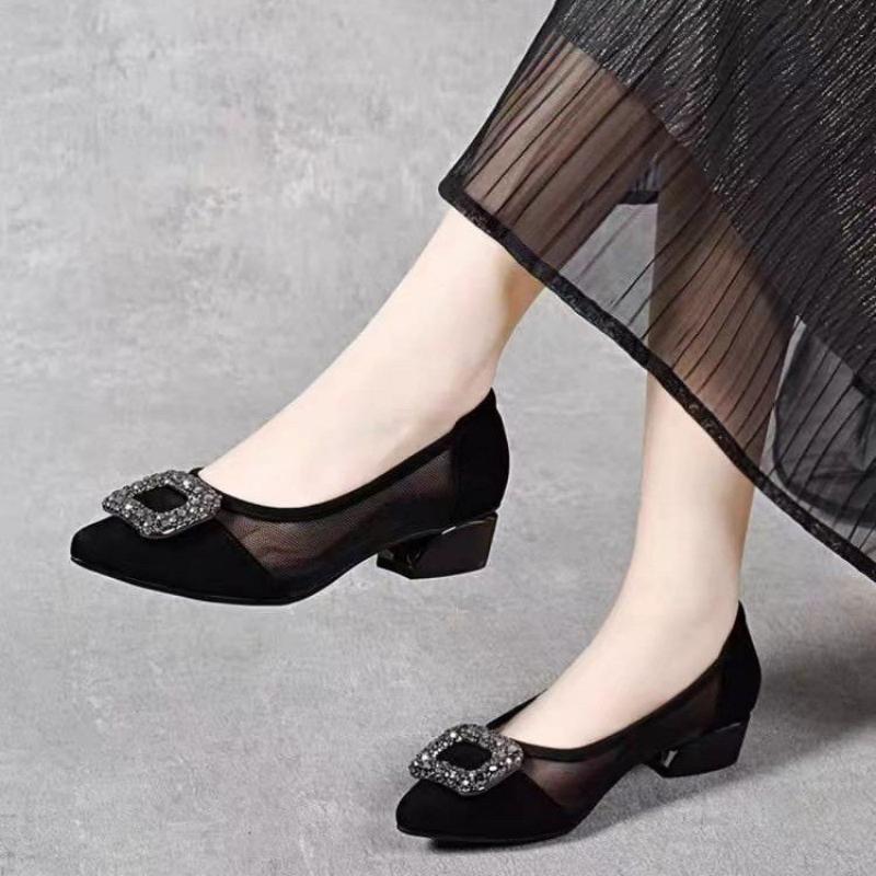 Womens Heels - Eleganti Scarpe con Tacco a Blocco