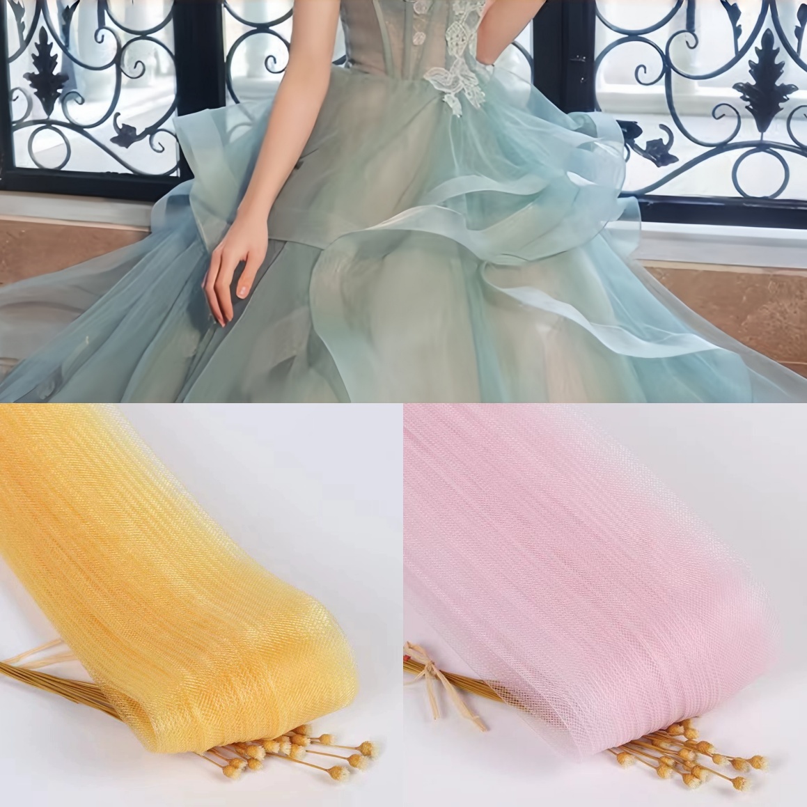 Wedding Dress - Rete Elastica per Cucito Abiti da