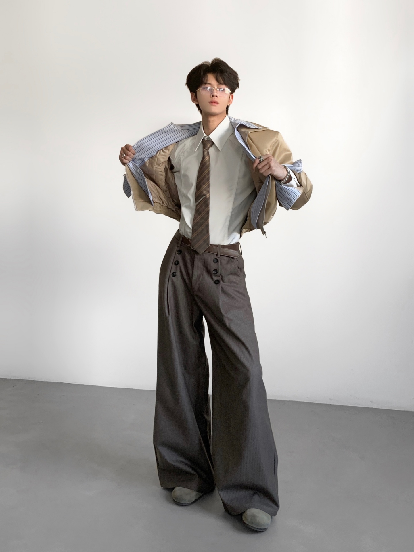 Pantaloni da uomo a righe, mod - Tailored Trouser Wide recensione e prezzo