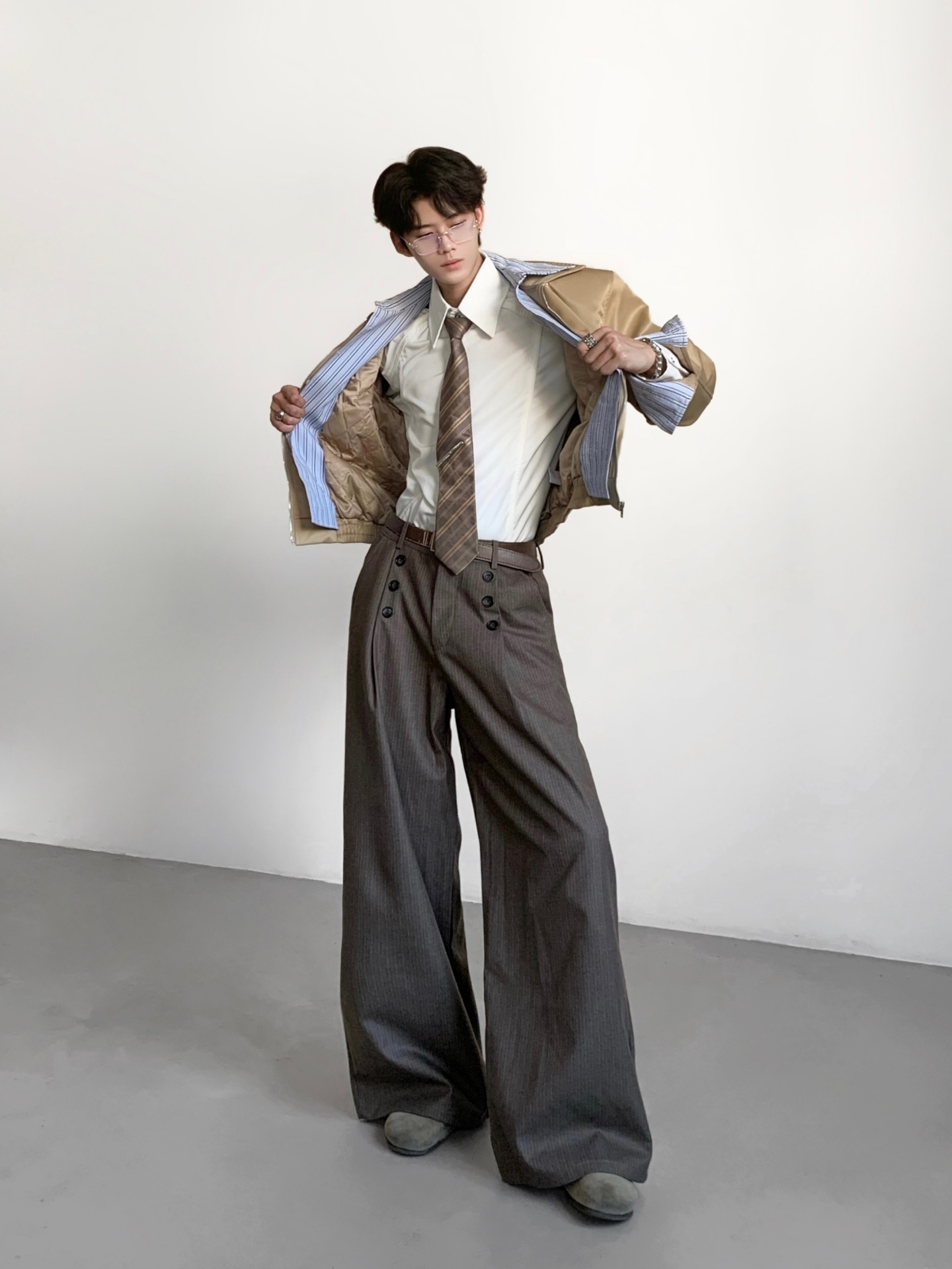 Pantaloni da uomo a righe, mod - Tailored Trouser Wide recensione e prezzo