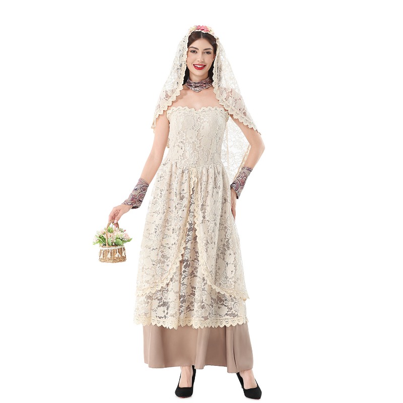 Abito lungo vintage in pizzo p - Wedding Dress recensione e prezzo