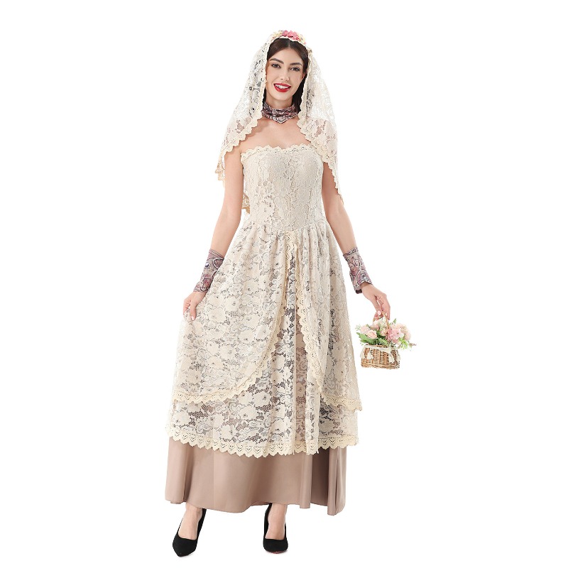 Abito lungo vintage in pizzo p - Wedding Dress recensione e prezzo