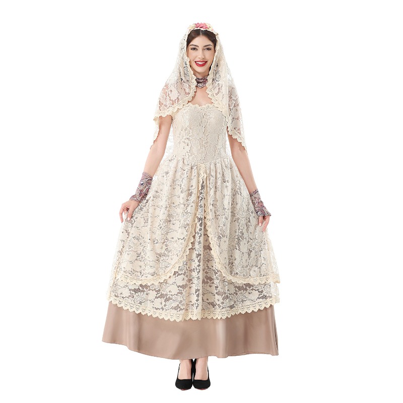 Abito lungo vintage in pizzo p - Wedding Dress recensione e prezzo
