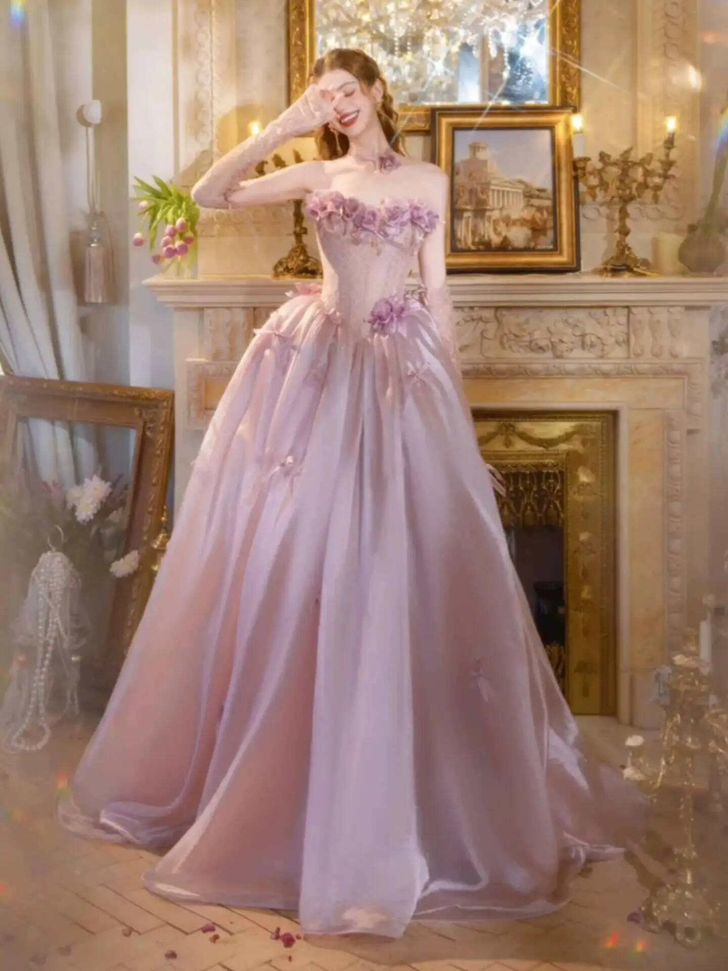 Abito da ballo vintage rosa an - Formal Dress recensione e prezzo