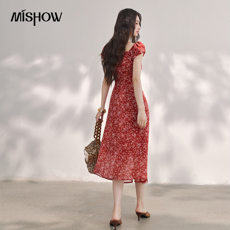 MISHOW Abito Midi Vintage da D - Women'S Red Formal Wear recensione e prezzo