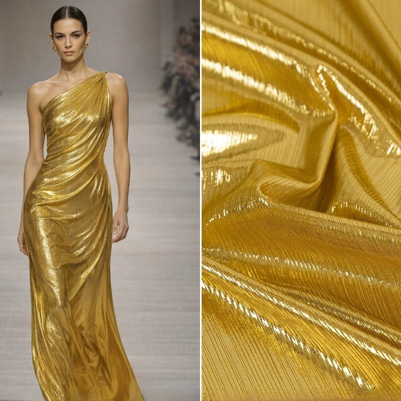 Tessuto a Maglia Nervata Giall - Evening Gown recensione e prezzo