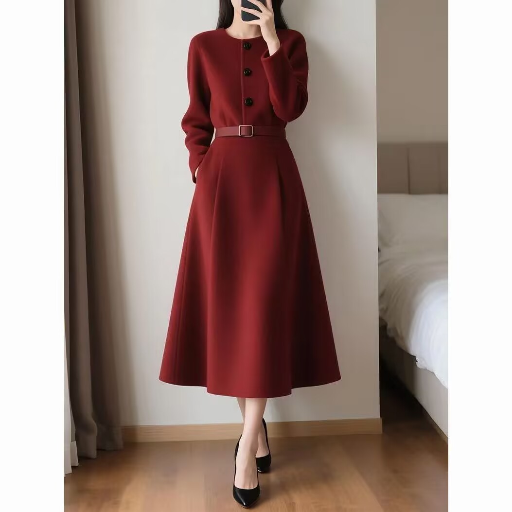Abito lungo a maniche lunghe c - Women'S Red Formal Wear recensione e prezzo