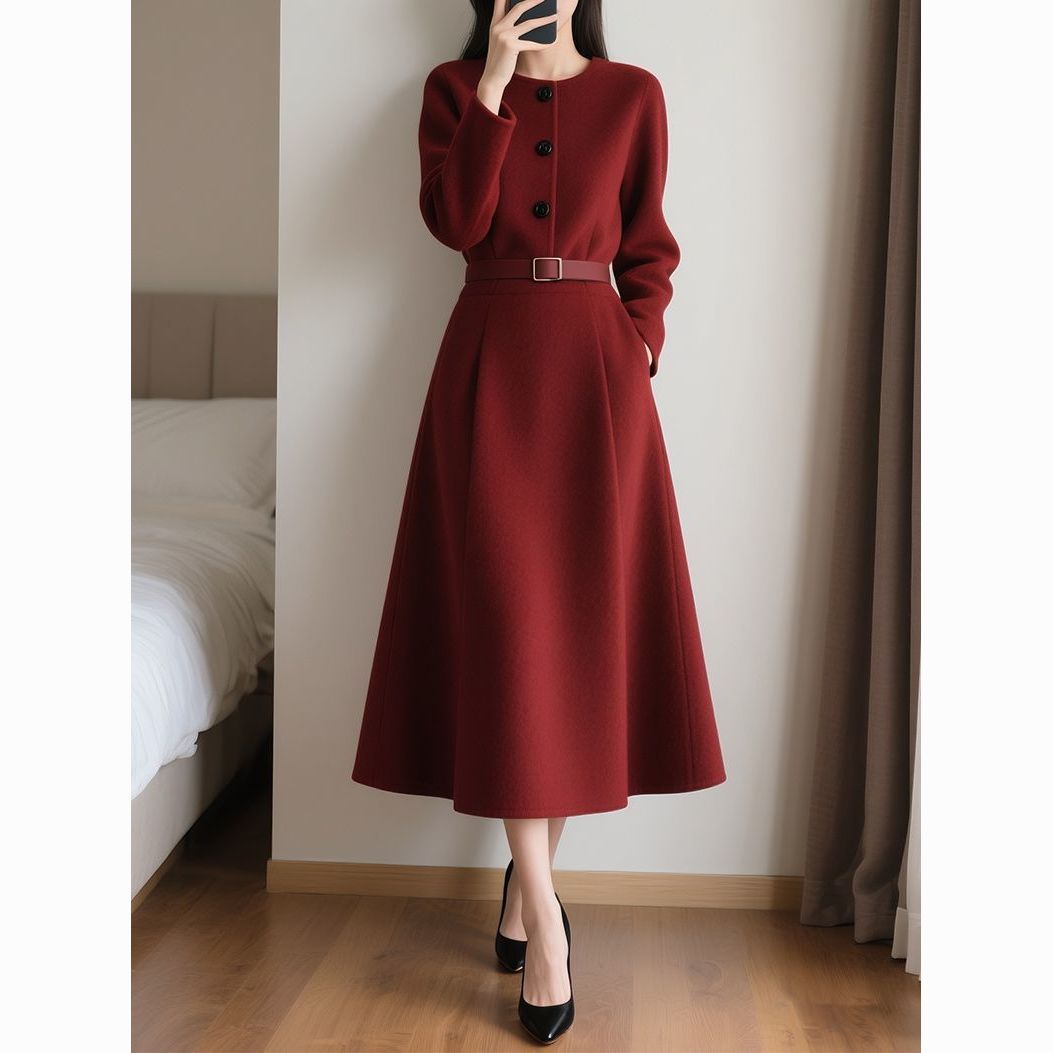 Abito lungo a maniche lunghe c - Women'S Red Formal Wear recensione e prezzo