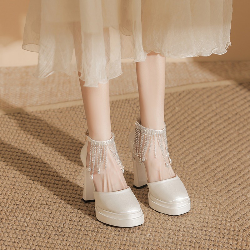 Scarpe da Sposa Mary Jane da D - Pump Heel Block recensione e prezzo