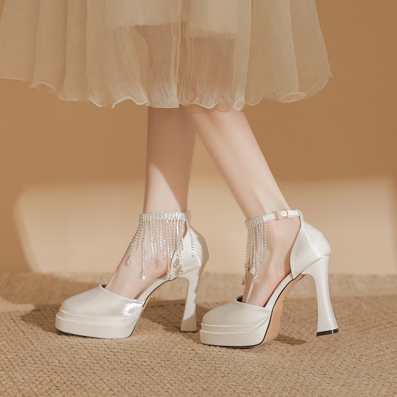 Scarpe da Sposa Mary Jane da D - Pump Heel Block recensione e prezzo