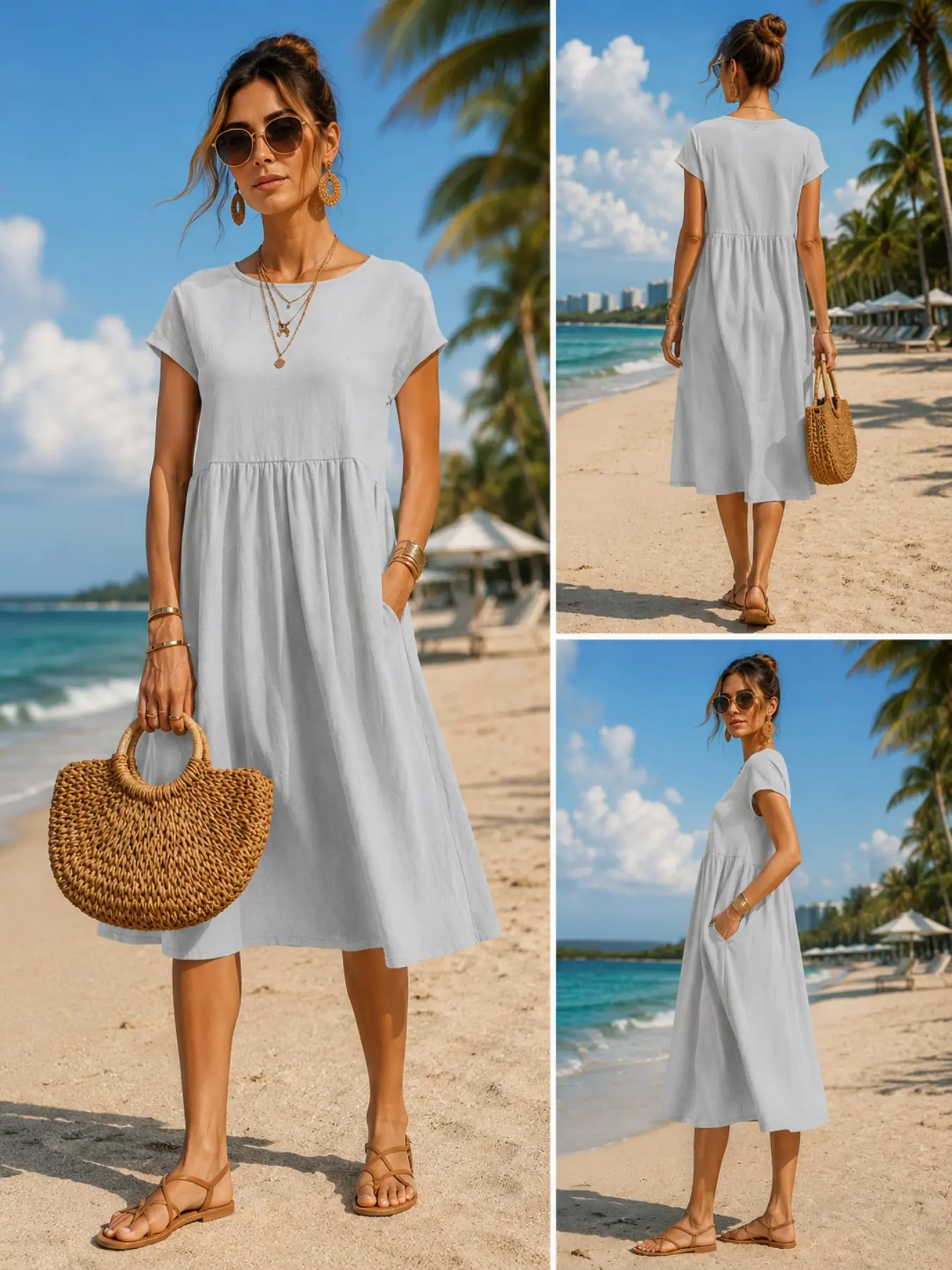 Abito midi casual da donna con - Midi Dress recensione e prezzo