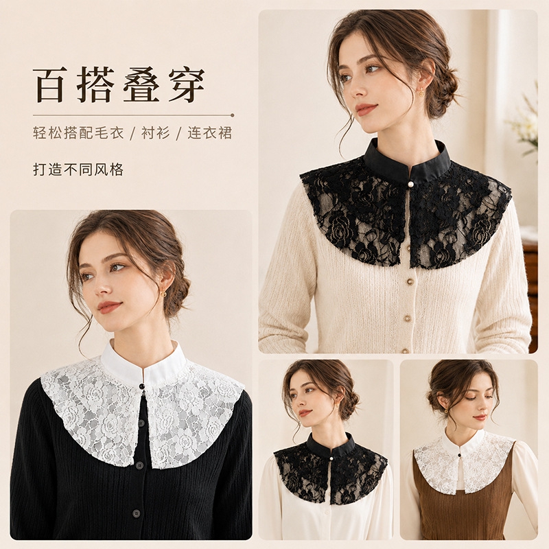 Elegante Colletto Finto in Piz - Lace Dress recensione e prezzo