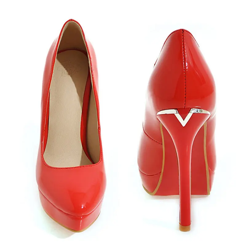 Décolleté con plateau da donna - Women'S Red Formal Wear recensione e prezzo