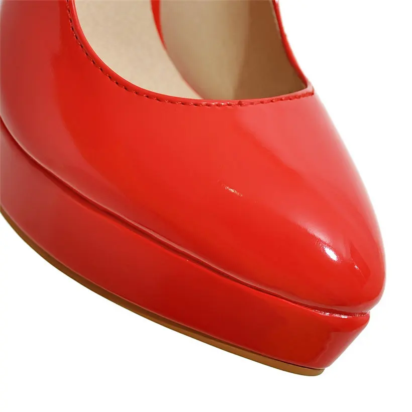 Décolleté con plateau da donna - Women'S Red Formal Wear recensione e prezzo